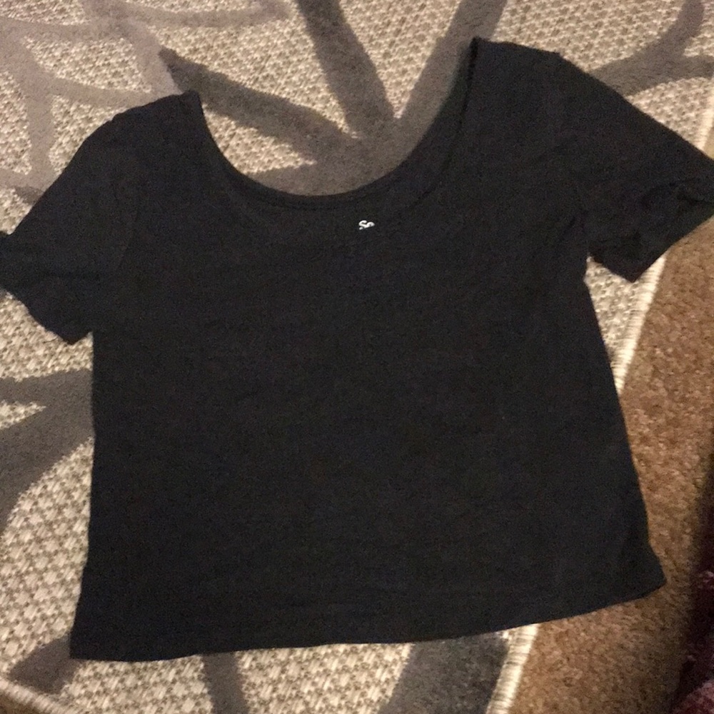 Black crop top